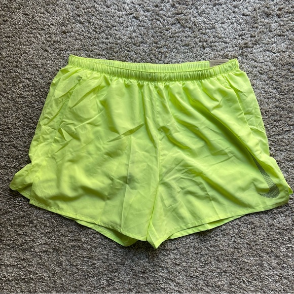 Nike Shorts Nwt Mens Neon Running Lined Workout Gym 5 Inch Shorts